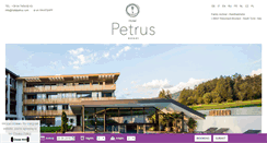 Desktop Screenshot of hotelpetrus.com